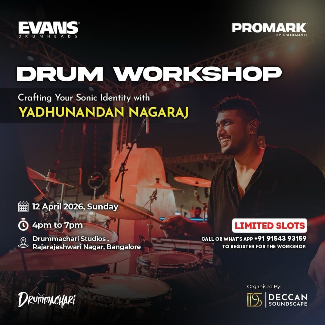 Crafting Your Sonic Identity – Drum Workshop by Yadhunandan Nagaraj